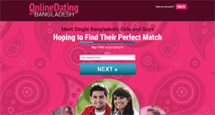 Desktop Screenshot of onlinedatingbangladesh.com